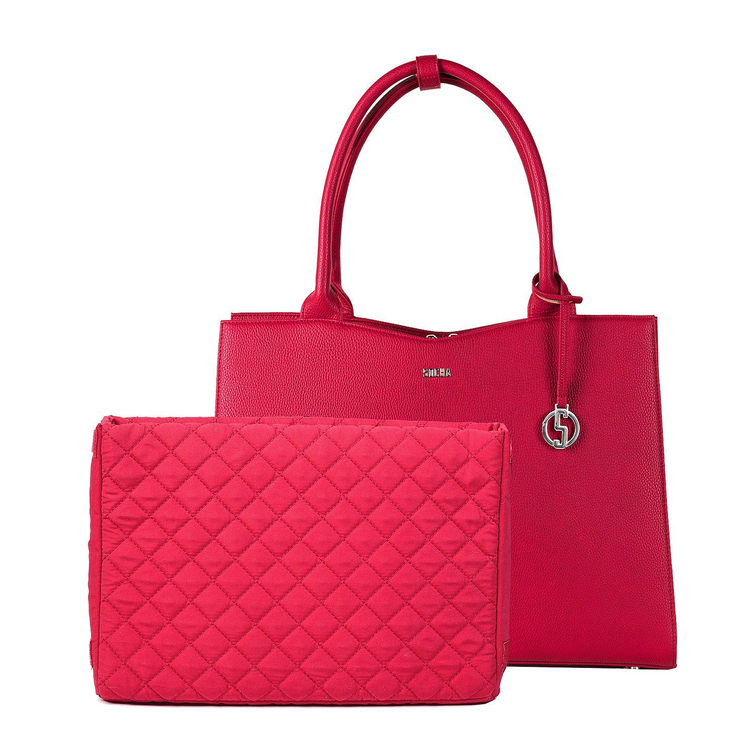 Cherry Red Midi 14″ Womens Laptop Tote - Laptopbags.co.uk