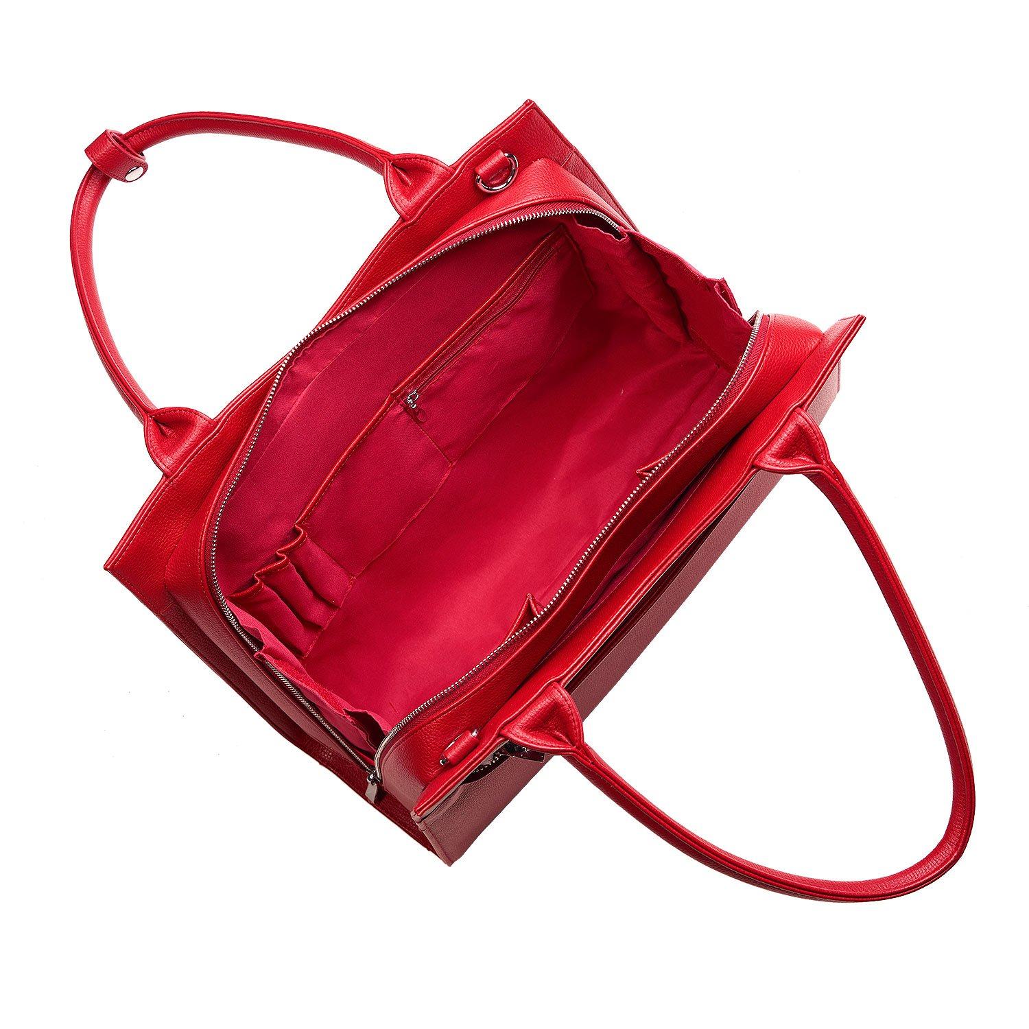 Cherry Red Midi 14″ Womens Laptop Tote - Laptopbags.co.uk