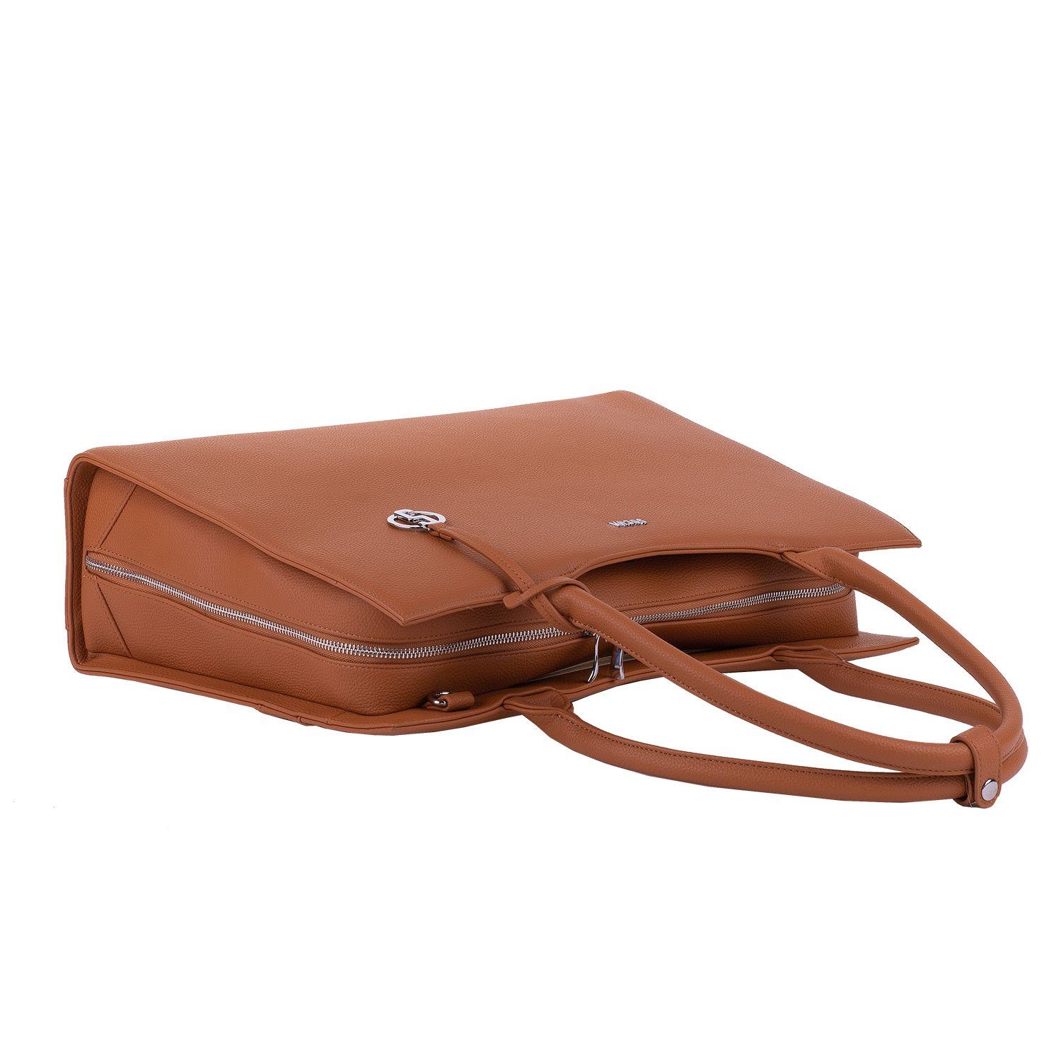Cognac 15.6″ Women's Laptop Tote - Laptopbags.co.uk