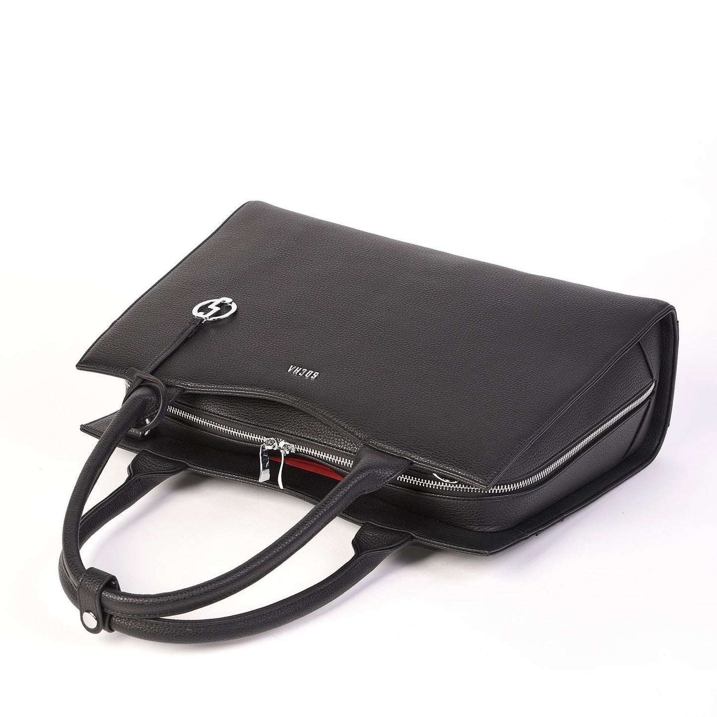 Deep Black Midi 14″ Womens Laptop Tote - Laptopbags.co.uk