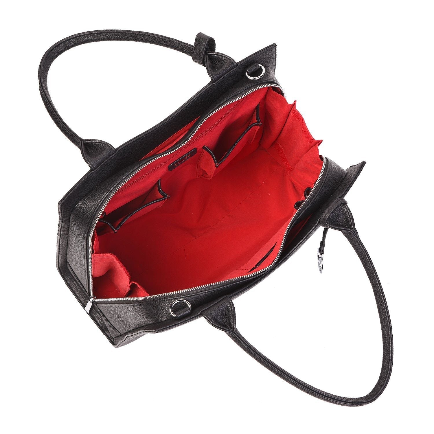 Deep Black Midi 14″ Womens Laptop Tote - Laptopbags.co.uk