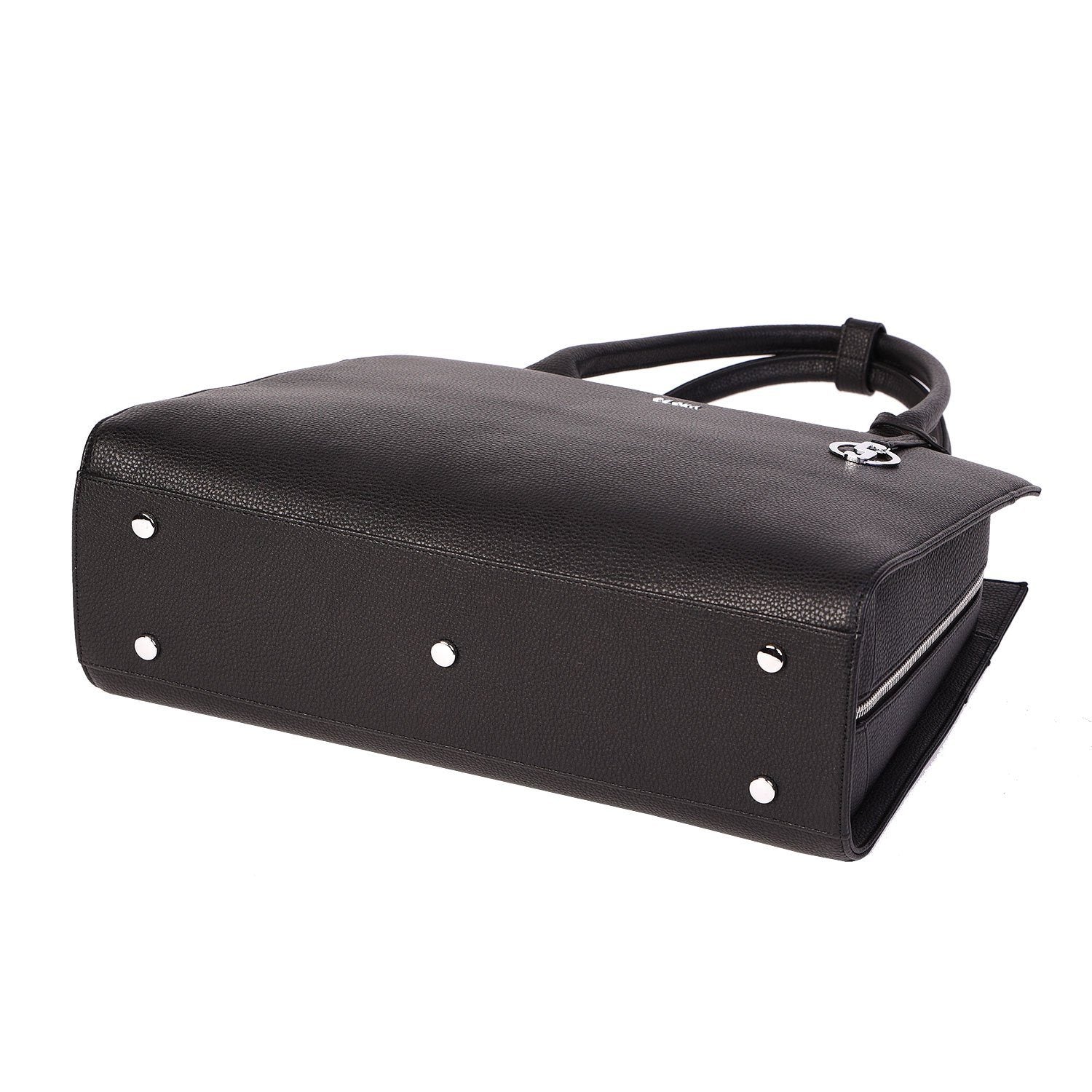 Deep Black Midi 14″ Womens Laptop Tote - Laptopbags.co.uk