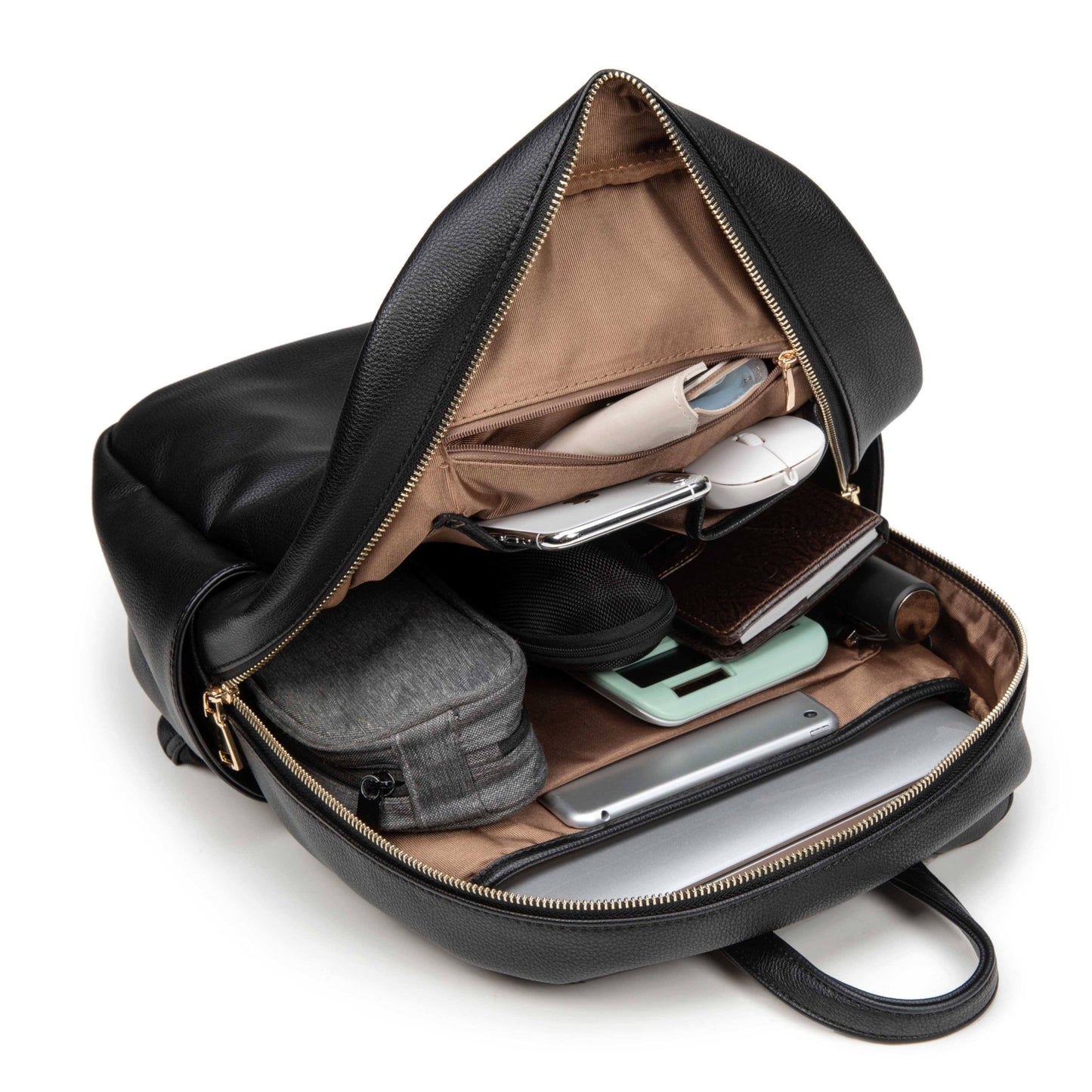 i - stay 13.3" Womens Laptop - Tablet Backpack with Clutch Bag - Black - Laptopbags.co.uk