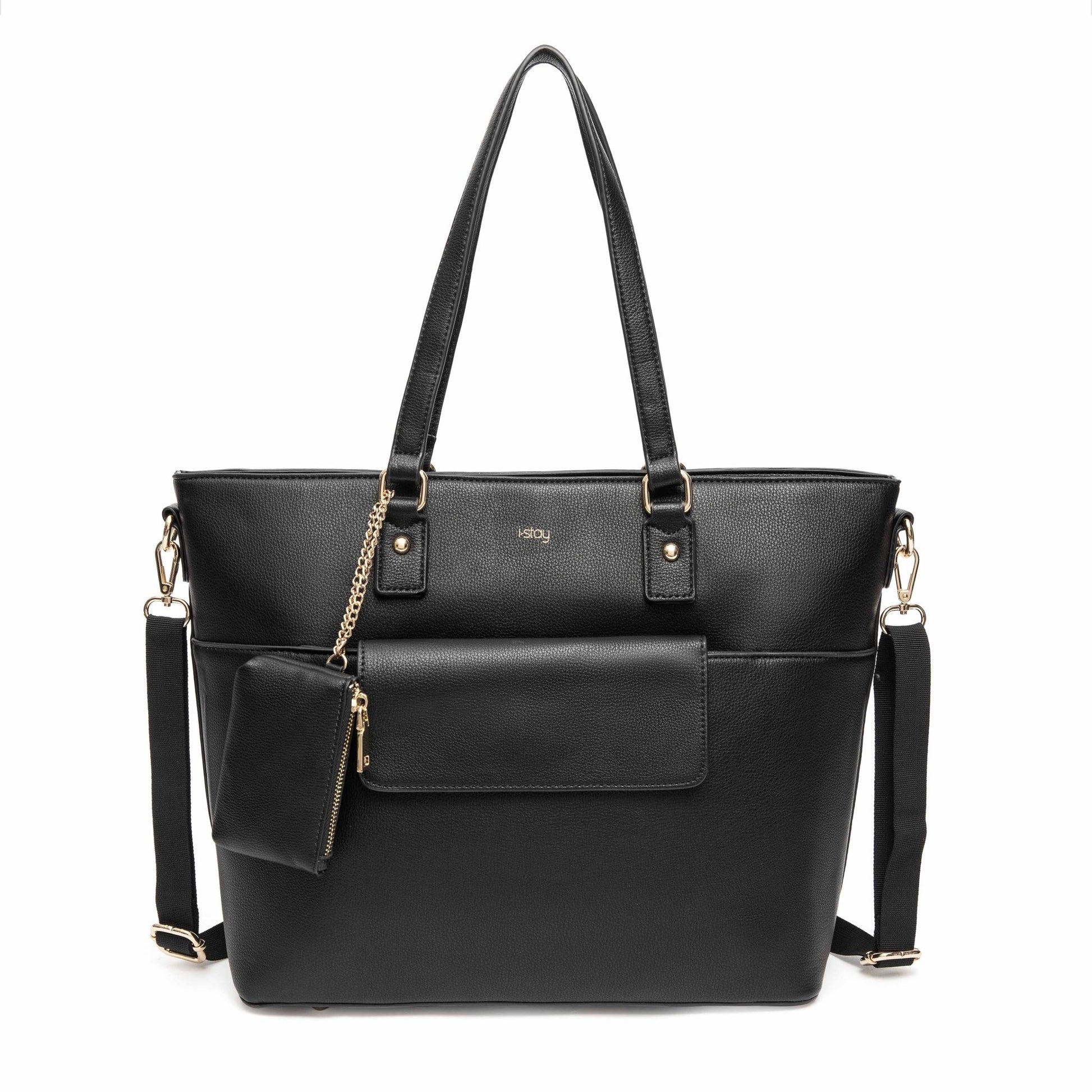 i - stay 13.3" Womens Laptop - Tablet Tote Bag with Accessory Bags - Black - Laptopbags.co.uk