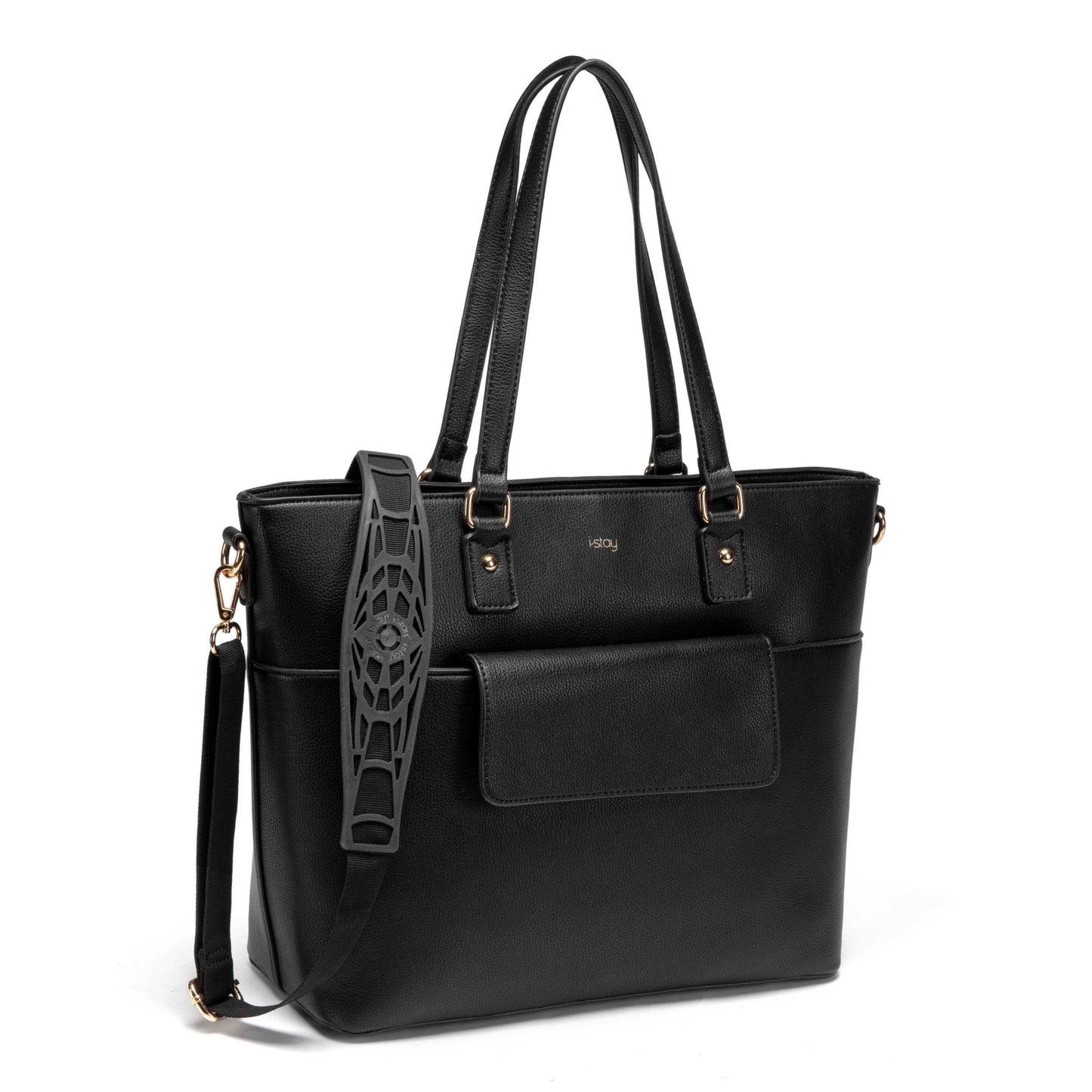 i - stay 13.3" Womens Laptop - Tablet Tote Bag with Accessory Bags - Black - Laptopbags.co.uk
