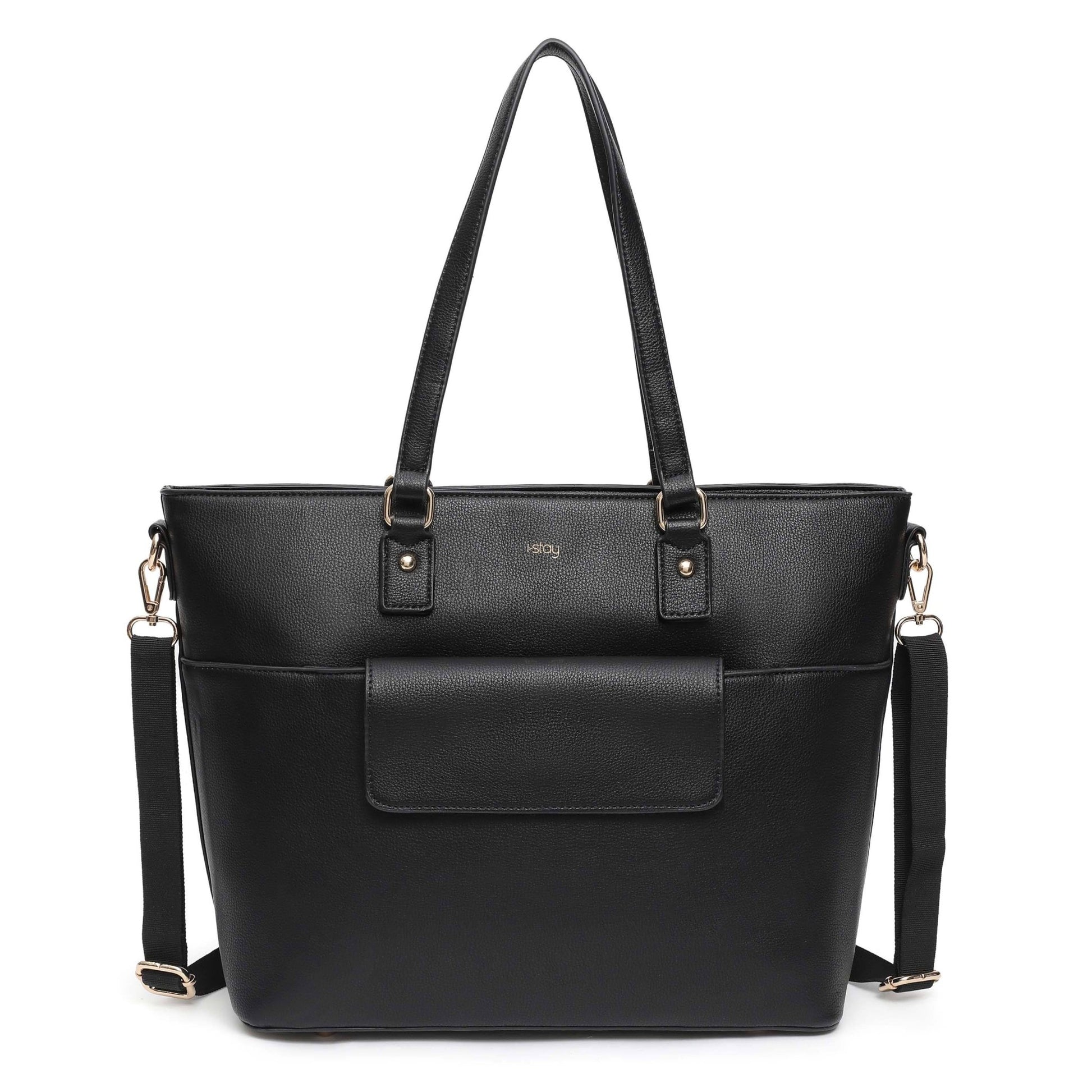 i - stay 13.3" Womens Laptop - Tablet Tote Bag with Accessory Bags - Black - Laptopbags.co.uk