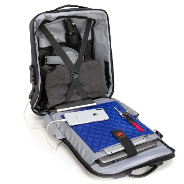 i - stay 15.6” Anti - theft Laptop - Tablet Overnight Backpack - Navy - Laptopbags.co.uk