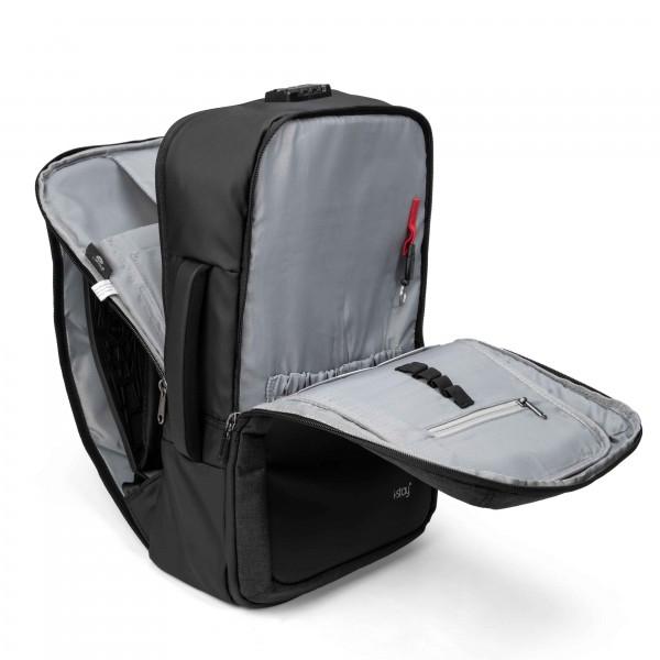i-stay 15.6" Anti-theft Laptop - Tablet Backpack with USB port - Black - Laptopbags.co.uk