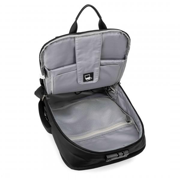 i-stay 15.6" Anti-theft Laptop - Tablet Backpack with USB port - Black - Laptopbags.co.uk