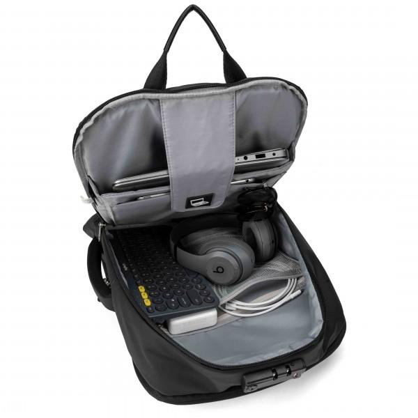 i-stay 15.6" Anti-theft Laptop - Tablet Backpack with USB port - Black - Laptopbags.co.uk