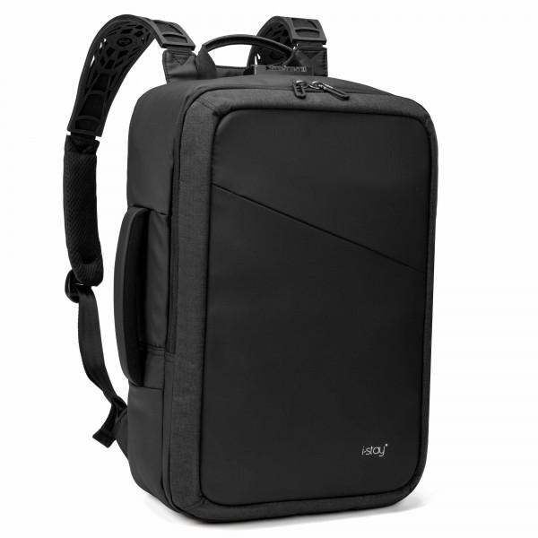 i-stay 15.6" Anti-theft Laptop - Tablet Backpack with USB port - Black - Laptopbags.co.uk