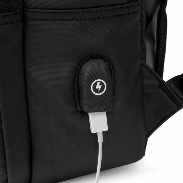 i-stay 15.6" Anti-theft Laptop - Tablet Backpack with USB port - Black - Laptopbags.co.uk