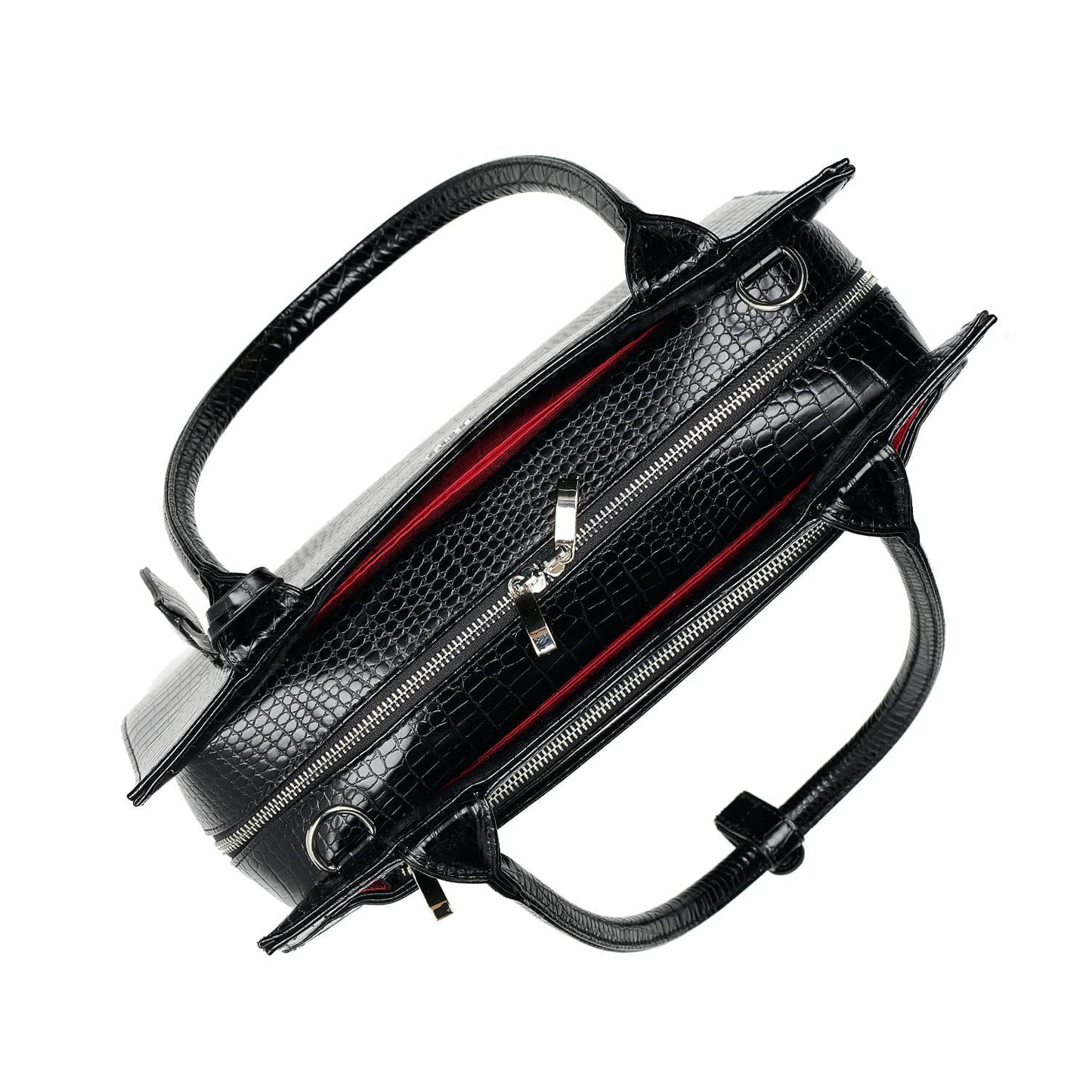 Mock Croc Midi 14″Womens Laptop Tote - Laptopbags.co.uk