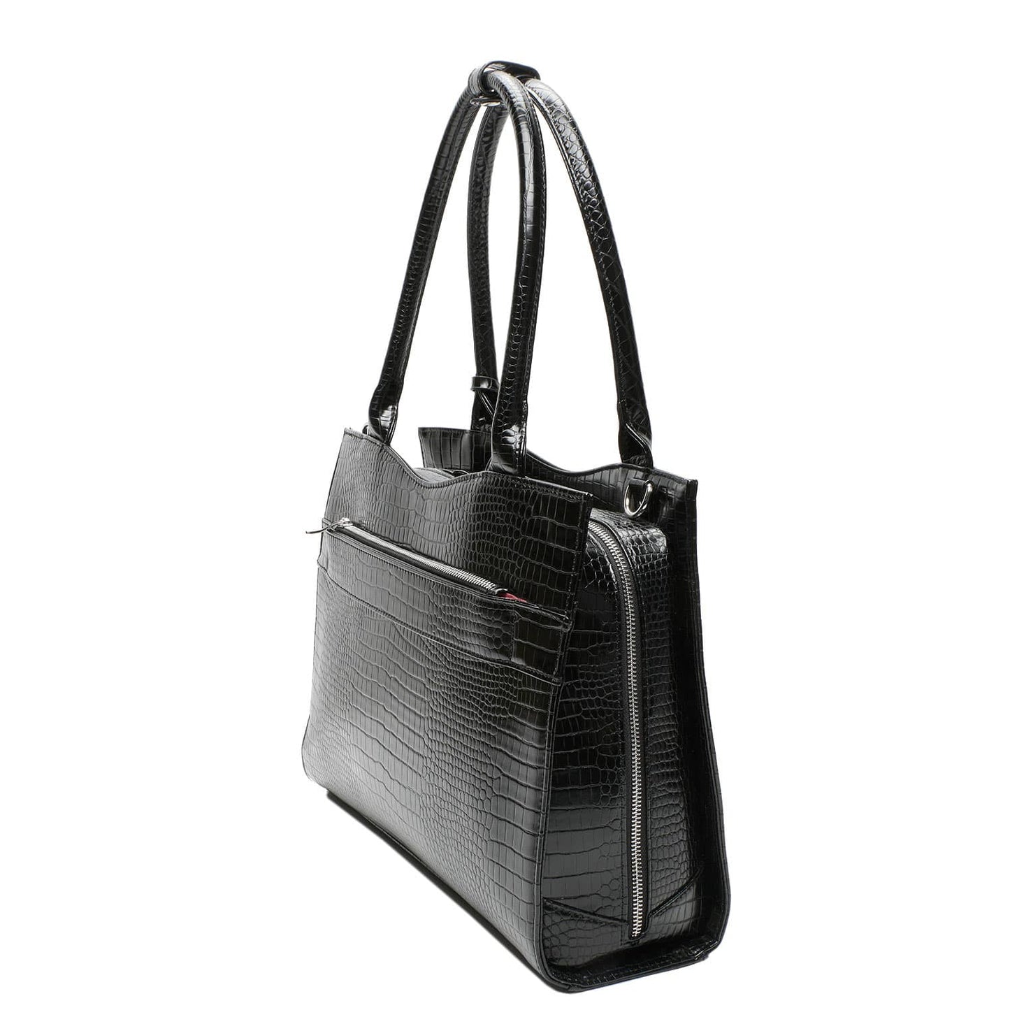 Mock Croc Midi 14″Womens Laptop Tote - Laptopbags.co.uk