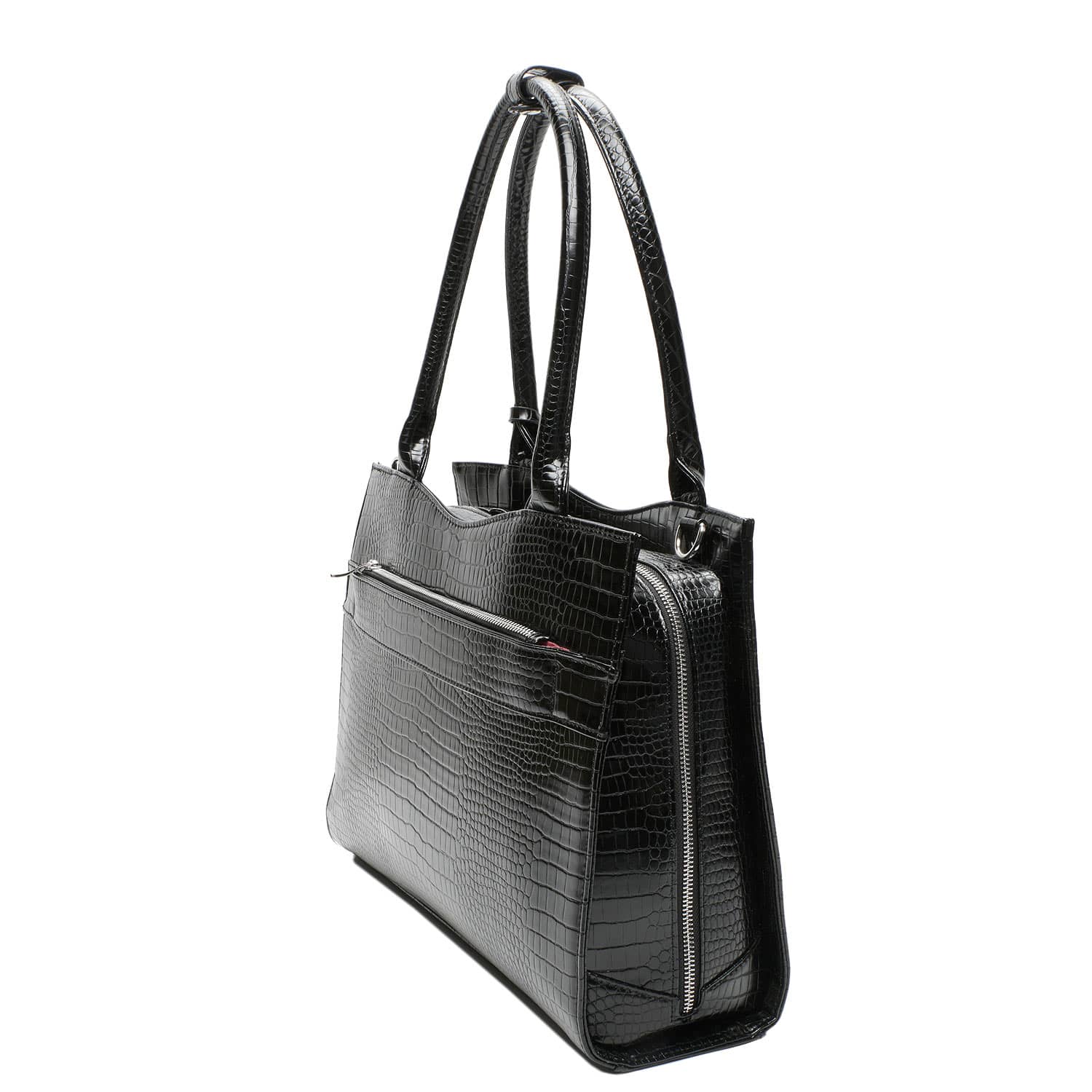 Mock Croc Midi 14″Womens Laptop Tote - Laptopbags.co.uk