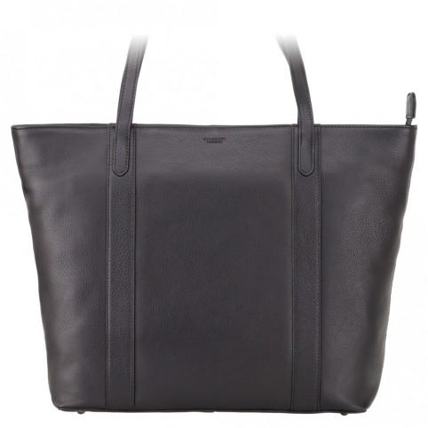 Sophia - 13" Womens Leather Laptop Tote Bag- Black - Laptopbags.co.uk