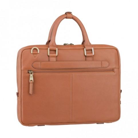 Royce 13" - Premium Slim Leather Laptop Case - Tan - Laptopbags.co.uk
