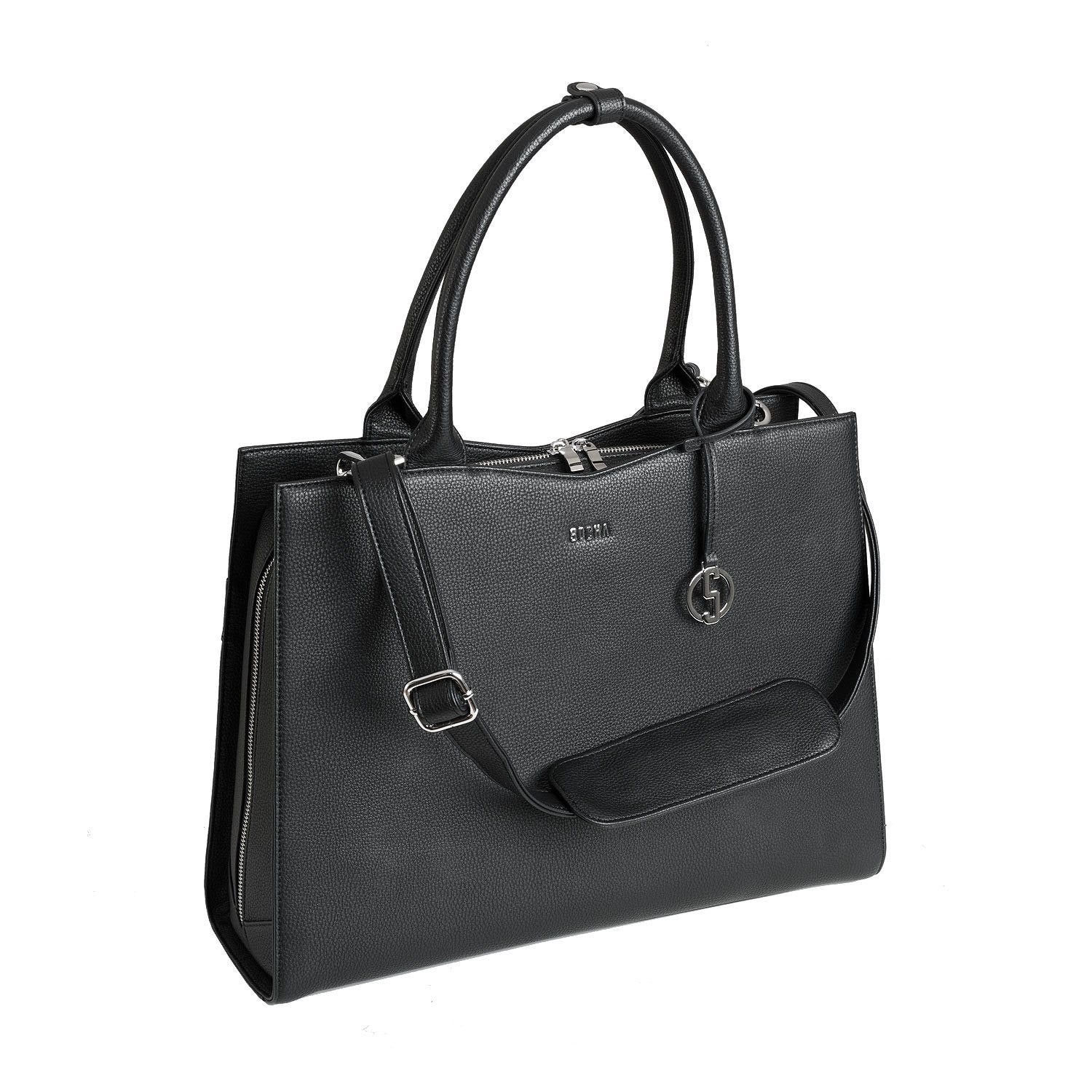 Straight Line Black 15.6″ Women's Laptop Tote - Laptopbags.co.uk