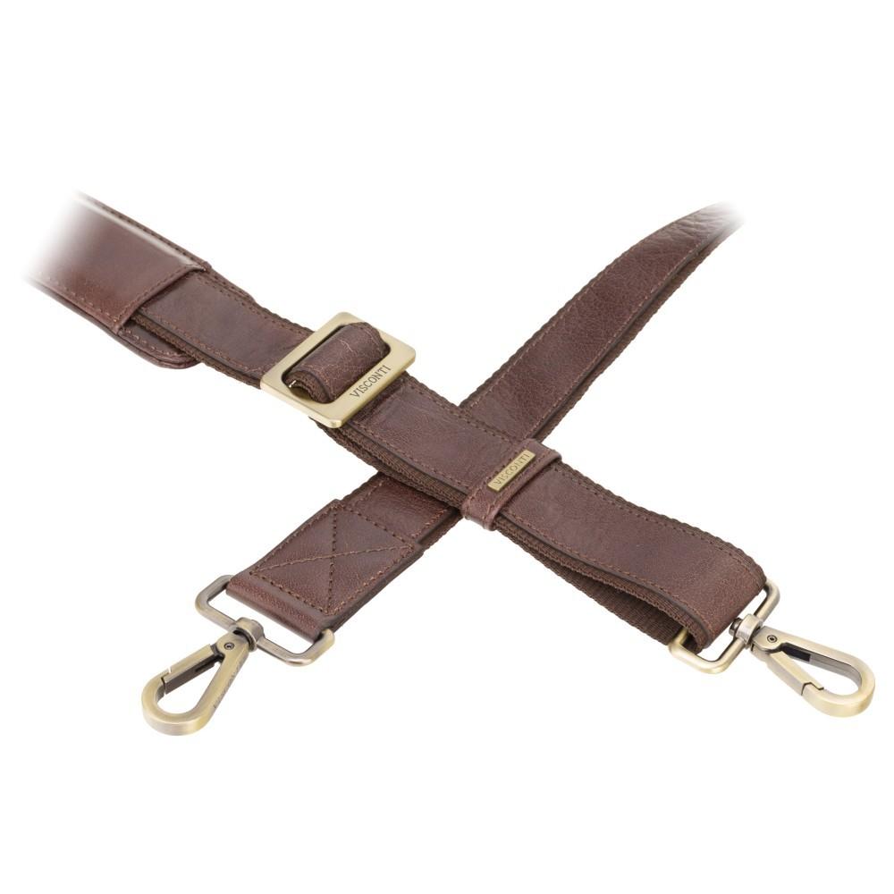 Victor 13" Leather Laptop Briefcase- Brown - Laptopbags.co.uk